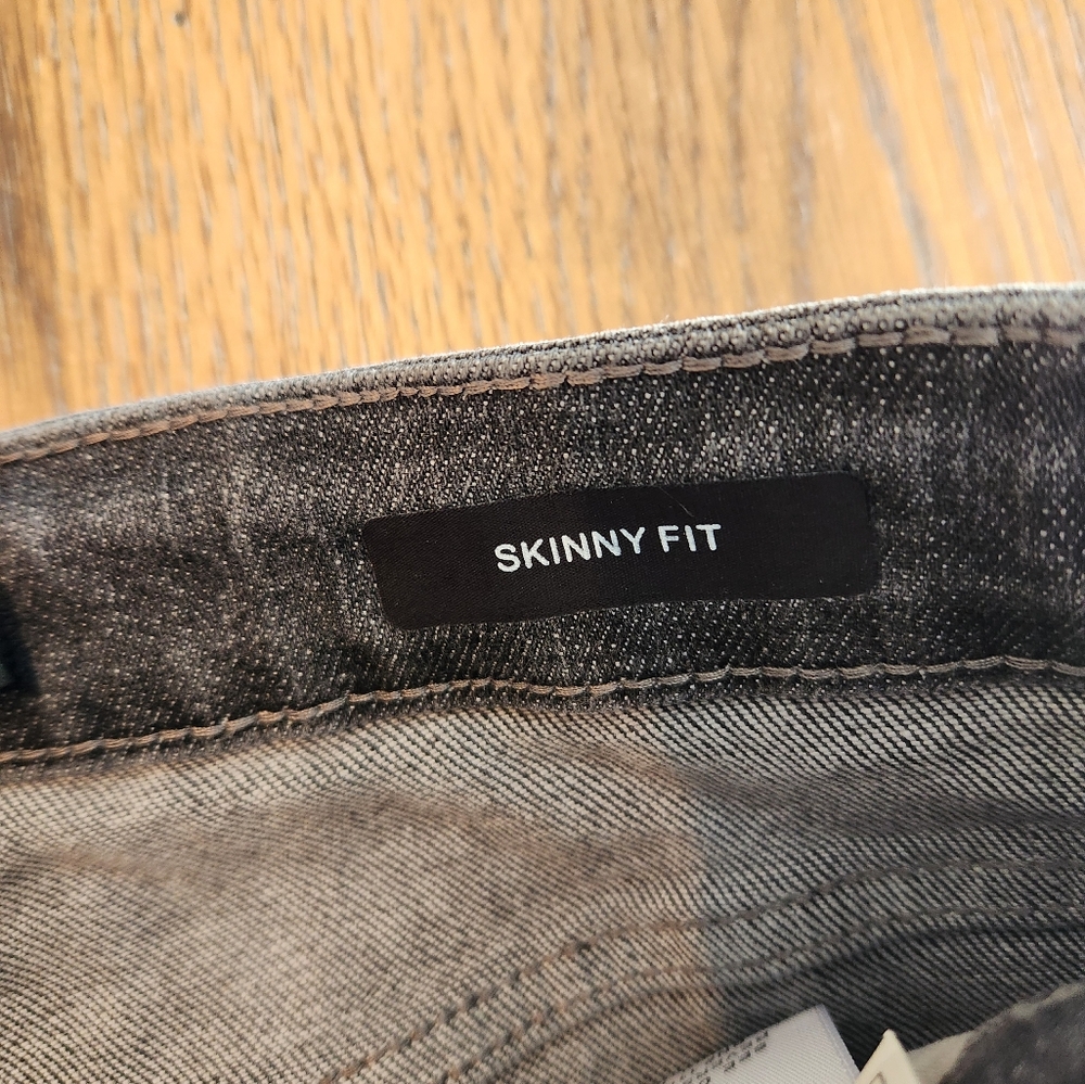 NEW Judy Blue Skinny Fit Raw Hem Charcoal Gray Jeans Size 3/26 - Picture 9 of 11